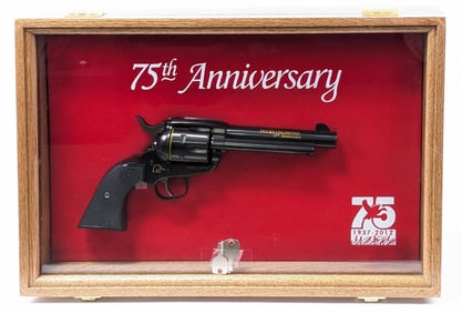 2012 DU 75th Anni Ruger New Vaquero .45 LC Revolver w/ Display & Case
