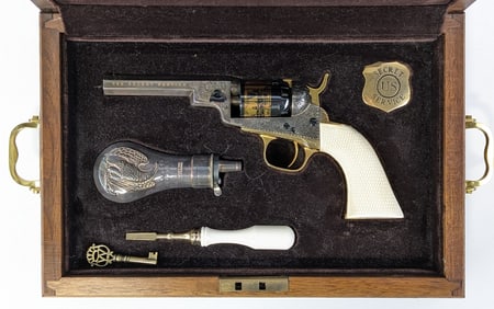 Uberti Colt 1848 Baby Dragoon US Secret Service Set w/ Display