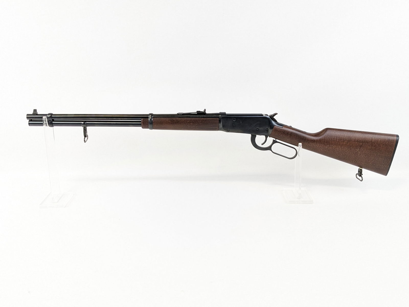 Winchester Model 94AE .30-30 Win Lever Action Rifle: Manufacturer: Winchester.Model: 94AE.Type: Rifle. Caliber/Gauge: .30-30 Win. Barrel: 20 inch. Choke: . Finish: Blued. Grip: . Stock: Wood. Condition: Very nice with light wear from use and handling. B