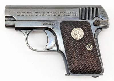 Colt Model 1908 Hammerless .25 ACP Semi Auto Pistol