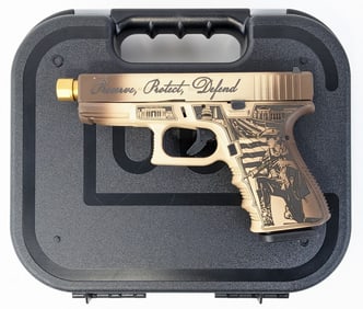 Glock 19 We The People 9mm Semi Auto Pistol w/ Case
