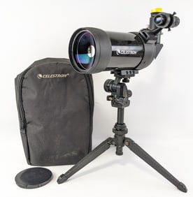 Celestron C90mm Maksutov Spotting Scope w/ Tripod & Case