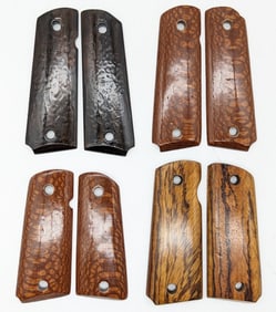 (4) Custom Wood 1911 Full Size & Compact Grips
