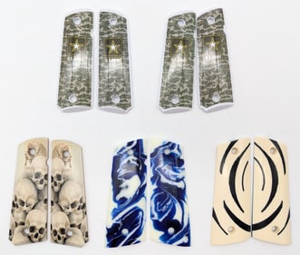 (5) Custom Plastic & Resin 1911 Full Size Grips