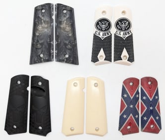 (5) Custom Plastic 1911 Full Size Grips