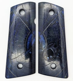 Custom Blue Mammoth Tusk 1911 Compact Grips