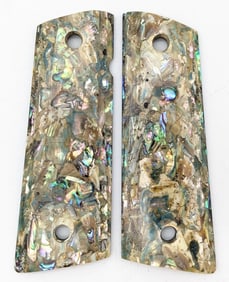 Custom Solid Abalone 1911 Full Size Grips