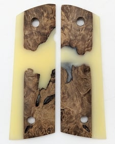 Custom Maple & Acrylic 1911 Full Size Grips