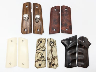 (5) Custom Wood & Plastic 1911 Full Size & Compact Grips