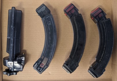 (3) Butler Creek 25/22 Ruger 10/22 .22 Cal Dual Magazines w/ Loading Tool