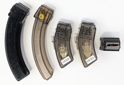 (5) Various Brand Ruger 10/22 .22 Cal Magazines