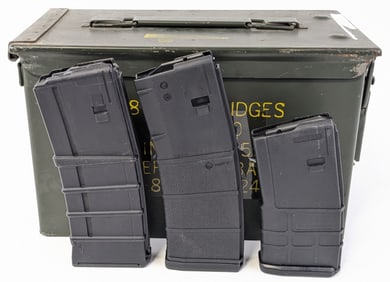 (12) Various Brand Polymer AR-15 5.56mm / .223 Rem Magazines