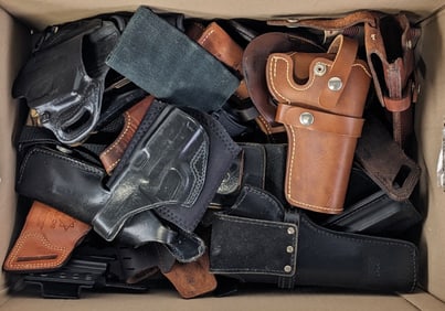 Various Style Leather & Poly Pistol & Revolver Holsters