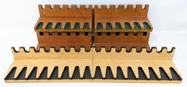 (4) Wooden Multi Gun Pistol Racks