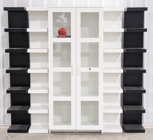 Glass Front Display Case & Shelves