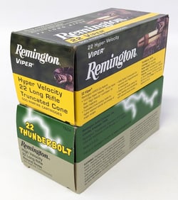1000 Rnd Remington Thunderbolt & Viper .22 LR Cartridges