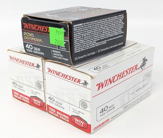 119 Rnd Winchester .40 S&W Cartridges