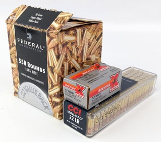 Approx 390 Rnd Various Brand .22 LR Cartridges