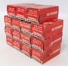 750 Rnd Federal .22 LR FMJ & HP Cartridges