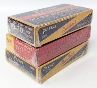 Vtg Winchester & Peters .30-06, .30-30, & 8mm Cartridges