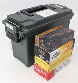 300 Rnds of Various Brand .38 Super w/ Ammo Can
