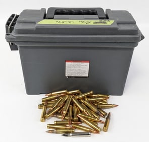 650 Rnd Loose 5.56mm FMJ Cartridges w/ Ammo Can
