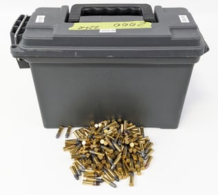 2000 Rnd Various Brand Loose .22 LR Cartridges w/ Ammo Can