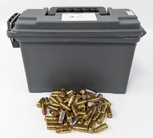 520 Rnd Loose Various Brand .357 SIG FMJ Cartridges w/ Ammo Can