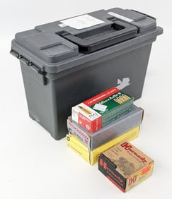 500 Rnd Various Brand Boxed & Loose .32 Auto Cartridges w/ Ammo Can