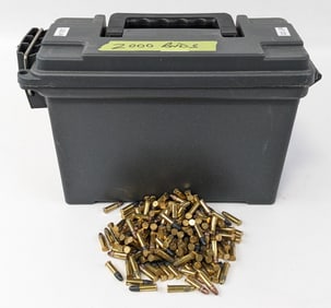 2000 Rnd Loose Various Brand .22 LR Cartridges w/ Ammo Can
