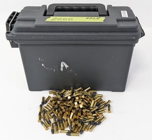 2000 Rnd Remington .22 LR 40gr Soft Point Cartridges w/ Ammo Can