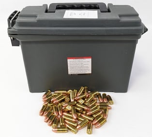 475 Rnd Loose Blazer 9mm FMJ Cartridges w/ Ammo Can