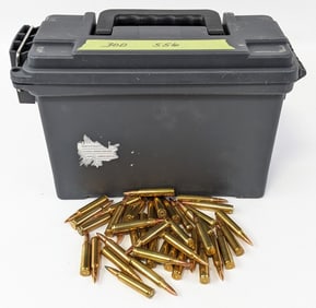 300 Rnd Loose .223 Rem FMJ Cartridges w/ Ammo Can