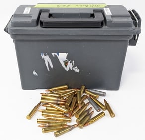 500 Rnd Loose .223 Rem FMJ Cartridges w/ Ammo Can
