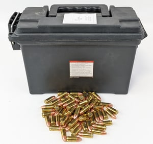 475 Rnd Loose Blazer 115gr FMJ Cartridges w/ Ammo Can