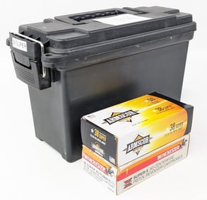 300 Rnd Armscor & Winchester .38 Super Cartridges w/ Ammo Can