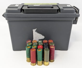 100 Rnd Loose 16 Ga Shotgun Shells w/ Ammo Can