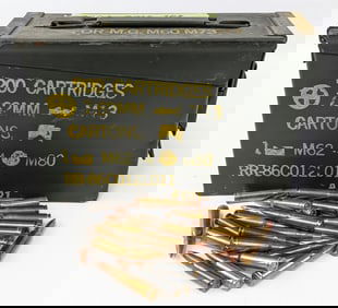 300 Rnd Loose Surplus .308 Win Cartridges w/ Ammo Can