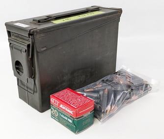280 Rnd Barnaul & Wolf 7.62 x 39mm Cartridges w/ Ammo Can