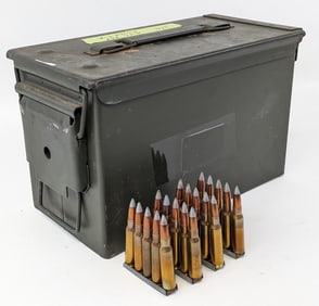 350 Rnd Surplus .308 Win Silvertip Cartridges w/ Ammo Can