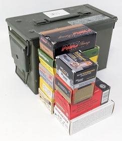 535 Rnd Various Brand .38 Spl FMJ & JHP Cartridges w/ Ammo Can