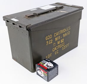 550 Rnd Wolf 7.62 x 39mm JHP Cartridges w/ Ammo Can