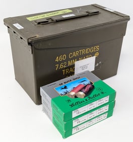 130 Rnd Sellier & Bellot 12 ga 00 Buck Shotgun Shells w/ Ammo Can