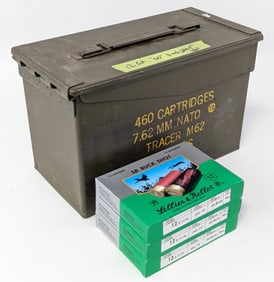130 Rnd Sellier & Bellot 12 Ga 00 Buck Shoutgun Shells w/ Ammo Can