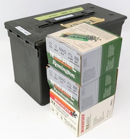 71 Rnd Remington & Winchester 3in Magnum Shotgun Shells w/ Ammo Can