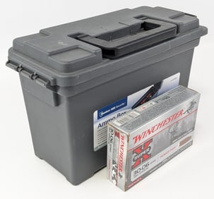 120 Rnd Winchester .30-06 Sprg 180gr Power Point Cartridges w/ Ammo Can