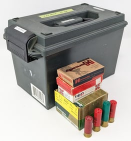 225 Rnd Various Brand 12 Ga Shotgun Shells w/ Ammo Can
