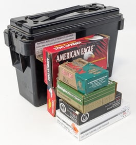 225 Rnd Various Brand .380 Auto Cartridges w/ Ammo Can