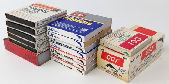 CCI, Federal, & Winchester Small & Large Pistol Primers