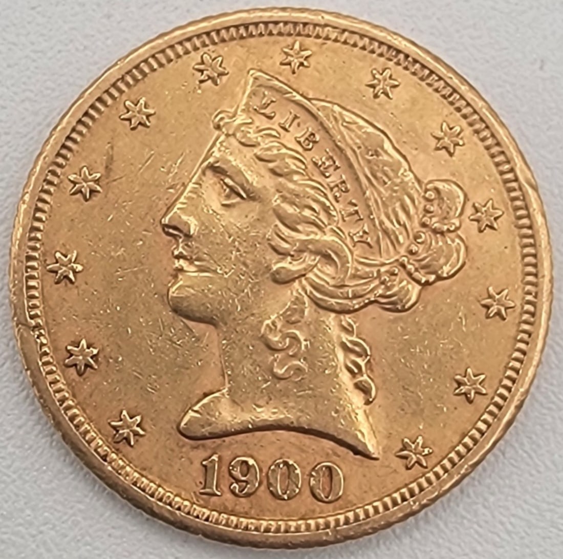 1900-S United States $5.00 Liberty Head Gold Coin